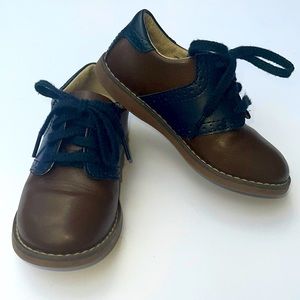 FootMates Navy Brown Toddler Oxford dress shoe - 9